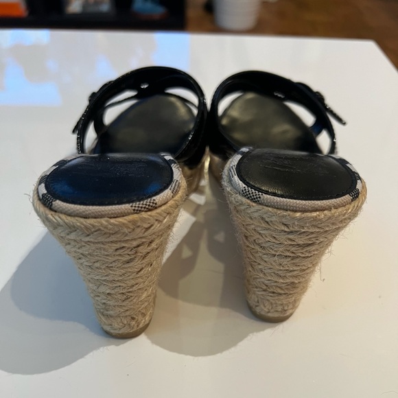 BURBERRY wedge sandals size 39 authentic - Picture 3 of 4